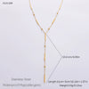 Wholesale Women's Stainless Steel Geometric Clavicle Chain Necklace Electroplated 18K Gold Fashion Ol Style
