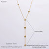 Wholesale Women's Stainless Steel Geometric Clavicle Chain Necklace Electroplated 18K Gold Fashion Ol Style