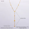 Wholesale Women's Stainless Steel Geometric Clavicle Chain Necklace Electroplated 18K Gold Fashion Ol Style