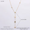 Wholesale Women's Stainless Steel Geometric Clavicle Chain Necklace Electroplated 18K Gold Fashion Ol Style