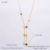 Wholesale Women's Stainless Steel Geometric Clavicle Chain Necklace Electroplated 18K Gold Fashion Ol Style