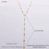 Wholesale Women's Stainless Steel Geometric Clavicle Chain Necklace Electroplated 18K Gold Fashion Ol Style