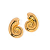 Wholesale Women's Stainless Steel Geometric Conch Spiral Hoop Earrings Electroplated French Classic Retro Light Luxury Allmatch Colorfree