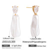 Wholesale Women's Stainless Steel Geometric Cross Earrings With Vacuum Real Gold Plating In Pvd Furnace