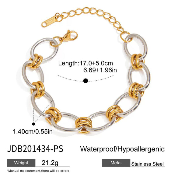 Wholesale Women's Stainless Steel Geometric Cuban Zircon Bracelet With Electroplating Light Luxury High End Metal Chain Non Fading Titanium Steel