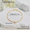 Wholesale Women's Stainless Steel Geometric Diamondencrusted Zircon Pendant Necklace With Electroplating