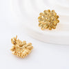 Wholesale Women's Stainless Steel Geometric Earrings With Electroplating And Cream Sweet Girl Style