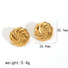 Wholesale Women's Stainless Steel Geometric Earrings With Electroplating And Highend Style
