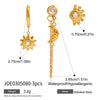 Wholesale Women's Stainless Steel Geometric Earrings With Electroplating Light Luxury High End Non Fading