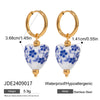 Wholesale Women's Stainless Steel Geometric Earrings With Electroplating Treatment
