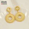 Wholesale Women's 316L Stainless Steel Geometric Earrings With Electroplating