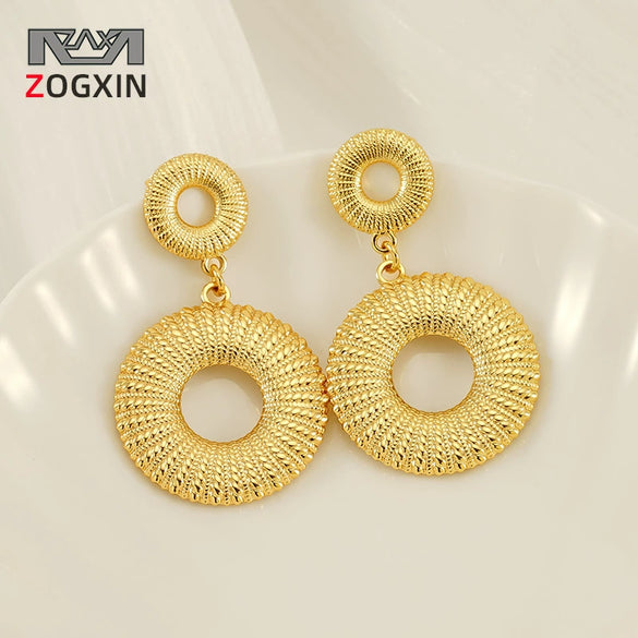 Wholesale Women's 316L Stainless Steel Geometric Earrings With Electroplating