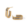 Wholesale Women's Stainless Steel Geometric Earrings With Letters Numbers Text Pattern Electroplated