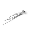 Wholesale Women's Stainless Steel Geometric Electroplated Nonpierced Multichain Tassel Ear Clips