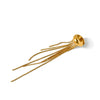 Wholesale Women's Stainless Steel Geometric Electroplated Nonpierced Multichain Tassel Ear Clips