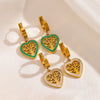 Wholesale Women's Stainless Steel Geometric Electroplating Tree Of Life Fashion Retro Earrings