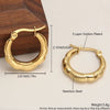 Wholesale Women's Stainless Steel Geometric Exaggerated Metal Earrings With Electroplating