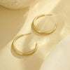 Wholesale Women's Stainless Steel Geometric Fashion Retro Earrings With Electroplating