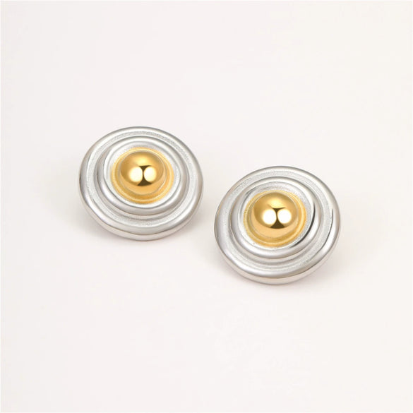 Wholesale Women's Stainless Steel Geometric Fivepointed Star Love Earrings Electroplated Light Luxury Nonfading