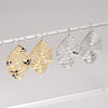 Wholesale Women's Stainless Steel Geometric Flower Hollow Design Earrings