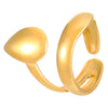 Wholesale Women's Stainless Steel Geometric Goldplated Ring Light Luxury Nonfading