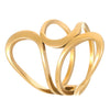 Wholesale Women's Stainless Steel Geometric Goldplated Ring Light Luxury Nonfading