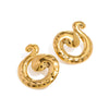 Wholesale Women's Stainless Steel Geometric Hammered Electroplated Asymmetrical Earrings