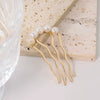 Wholesale Women's Stainless Steel Geometric Handmade Ushaped Pearl Hairpin