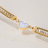 Wholesale Women's Stainless Steel Geometric Heart Electroplated Bracelet Jewelry