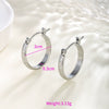 Wholesale Women's Stainless Steel Geometric Heartshaped Hoop Earrings Electroplated