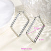 Wholesale Women's Stainless Steel Geometric Heartshaped Hoop Earrings Electroplated