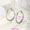 Wholesale Women's Stainless Steel Geometric Heartshaped Hoop Earrings Electroplated