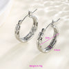 Wholesale Women's Stainless Steel Geometric Heartshaped Hoop Earrings Electroplated