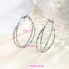 Wholesale Women's Stainless Steel Geometric Heartshaped Hoop Earrings Electroplated