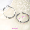 Wholesale Women's Stainless Steel Geometric Heartshaped Hoop Earrings Electroplated