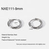 Wholesale Women's Stainless Steel Geometric Highpolish Electroplated Hoop Earrings