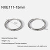 Wholesale Women's Stainless Steel Geometric Highpolish Electroplated Hoop Earrings