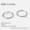 Wholesale Women's Stainless Steel Geometric Highpolish Electroplated Hoop Earrings