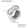 Wholesale Women's 316L Stainless Steel Geometric Hollow Flower Ring With Electroplating