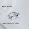 Wholesale Women's Stainless Steel Geometric Hollow Water Drop Clipon Ear Cuffs Without Piercing Electroplated