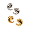 Wholesale Women's Stainless Steel Geometric Hoop Earrings 18K Gold Electroplated