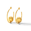 Wholesale Women's Stainless Steel Geometric Hoop Earrings With Electroplating Design