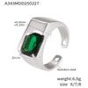 Wholesale Women's Stainless Steel Geometric Inlaid Zircon Finger Ring With Electroplating And Light Luxury Style
