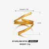 Wholesale Women's Stainless Steel Geometric Leaf Open Ring With 18K Gold Plated Electroplating In Plants Flowers Style