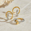 Wholesale Women's Stainless Steel Geometric Modern Minimalist Electroplated Earrings