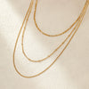 Wholesale Women's Stainless Steel Geometric Multilayer Laminated Chain Necklace With Electroplating Fashion Ol Style