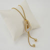 Wholesale Women's Stainless Steel Geometric Necklace Electroplated Style Square Pearl Chain