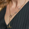 Wholesale Women's Stainless Steel Geometric Necklace With Pvd Furnace Vacuum Real Gold Plating