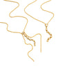 Wholesale Women's Stainless Steel Geometric Necklace With Vacuum Real Gold Plating In Pvd Furnace