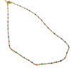 Wholesale Women's Stainless Steel Geometric Oil Dripping Necklace And Bracelet With Electroplating